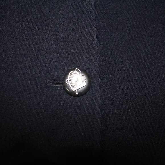 Lauren Ralph Lauren Navy Wool Cashmere Equestrian Horse Head Button Blazer 12 - Picture 7 of 9